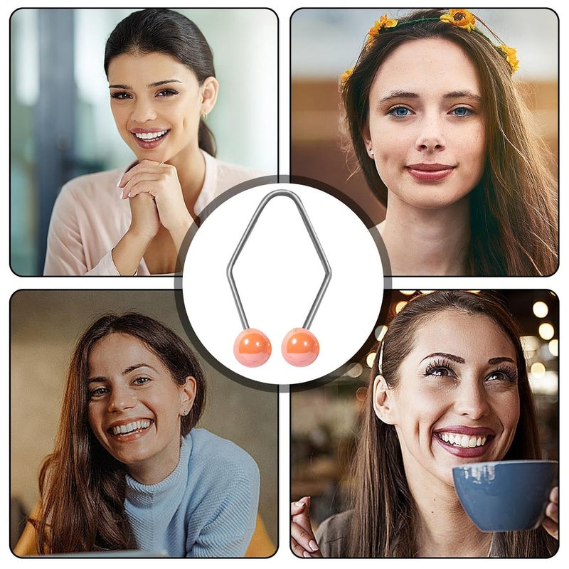 Orange Face Muscle Exerciser Facial Shape Dimple Maker Natural Smile Trainer Multipurpose - Image 4
